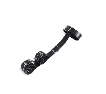 Puddingduo Behind-the-Neck Handcuffs (Black)