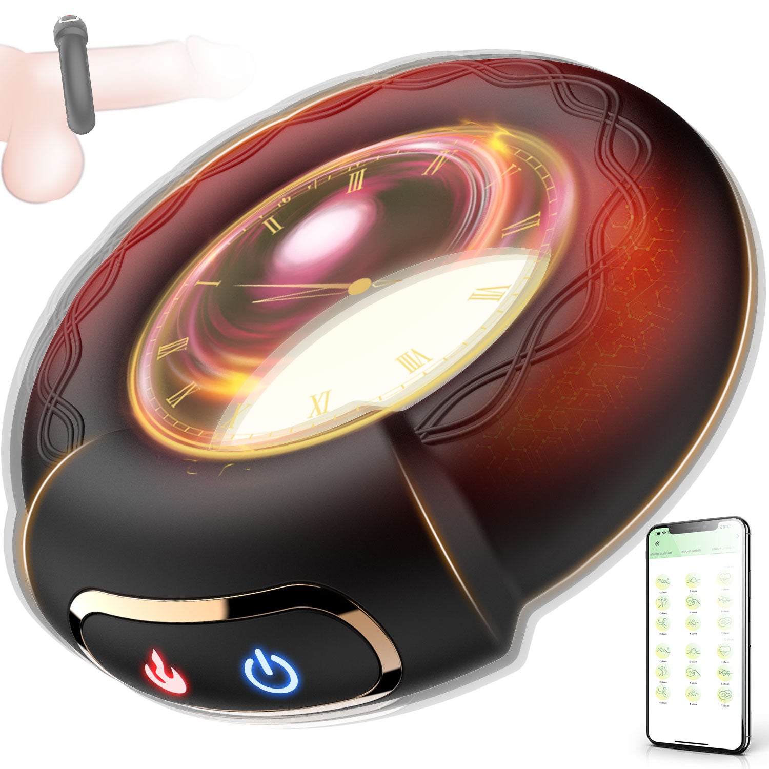 Vibrating Cock Ring - Vibrations & Heating Function