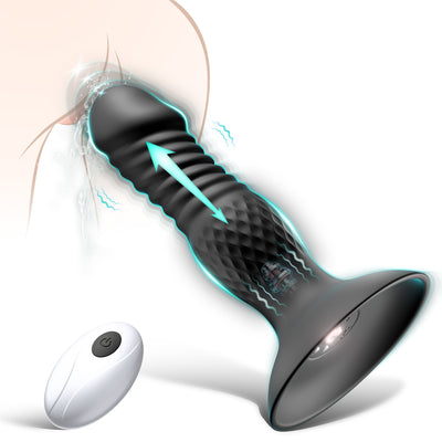 Thrusting Prostate Massager -10 Vibrating and Thrusting
