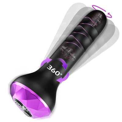 Rotating Prostate Massager Dildo-Vibrating & Waterproof