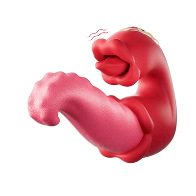 3 in 1 G-Spot Vibrators-Clitoral & Nipple Stimulation Rose Toy