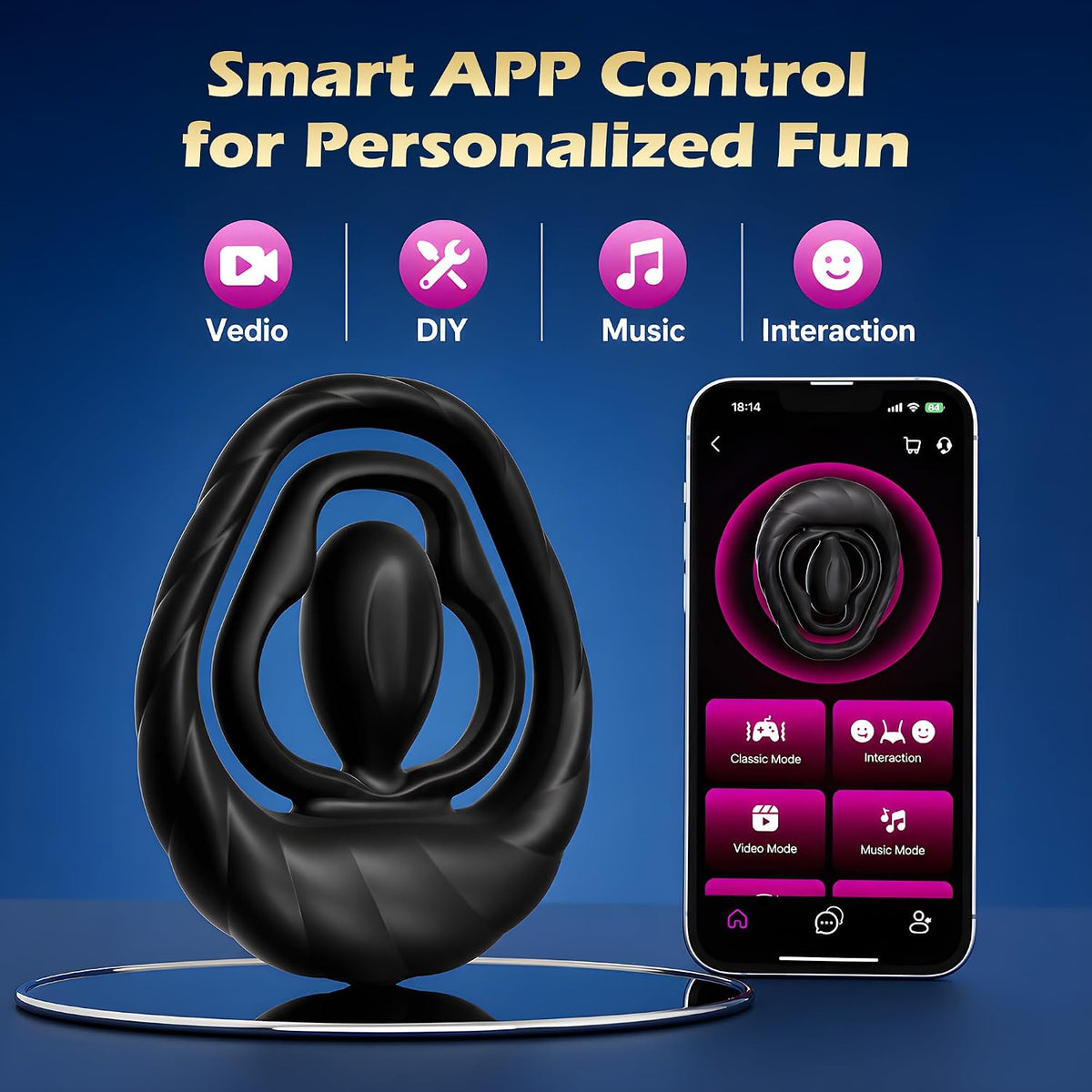 Nico App Dual Cock Ring