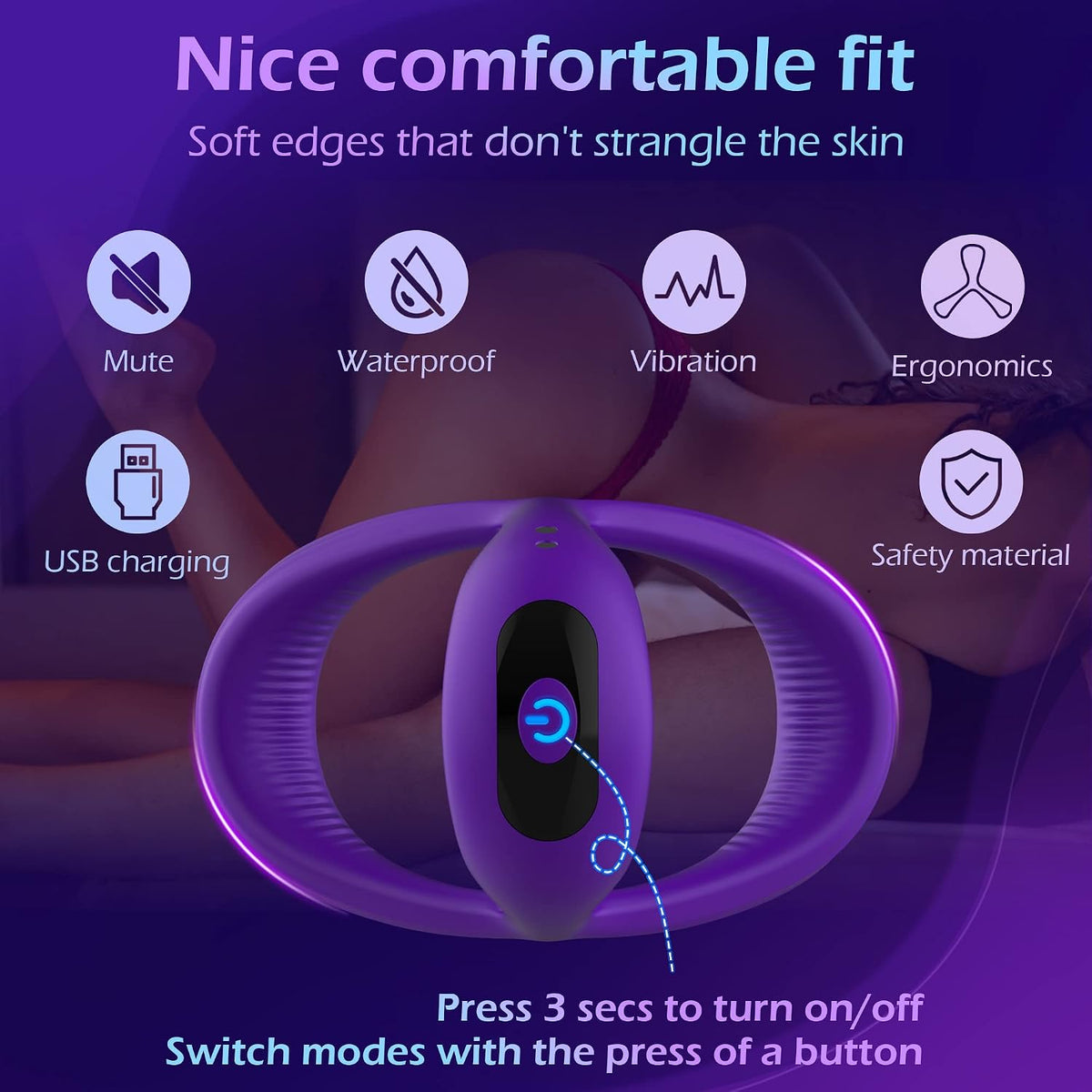 Delta Vibrating Cock Ring