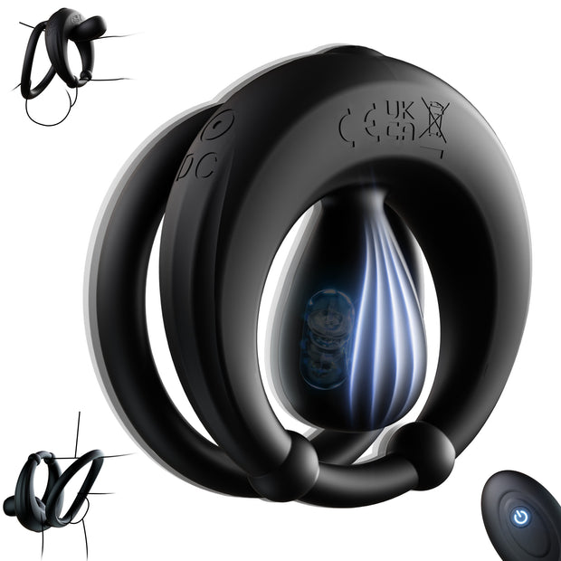 Vibrating Cock Ring Couples Sex Toys - Dual Penis Ring Vibrator